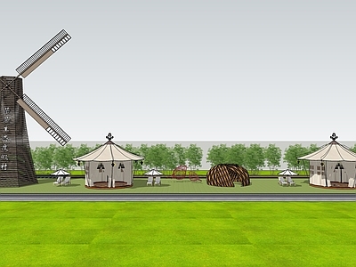 现代奢野山地度假帐篷