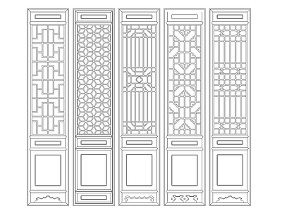 CAD建筑中式地花大样图 施工图