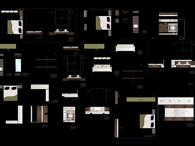 卧室家具CAD 施工图