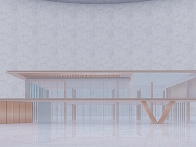 现代售楼处建筑 方形