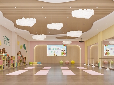 现代幼儿园音体室 幼儿园教室