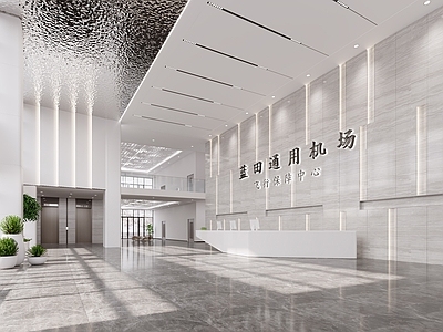 现代公司大堂