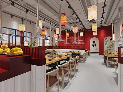 工业风烧烤店