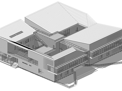 现代凹舍美术馆建筑