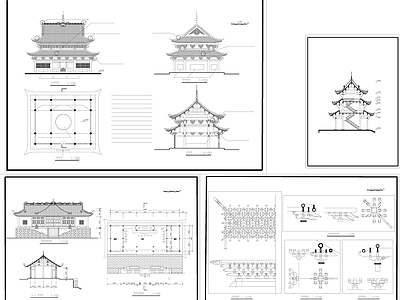 古代建筑CAD施工图