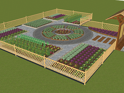 现代庭院菜园采摘园