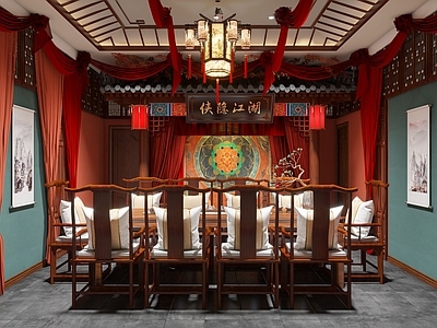中式剧本杀包厢