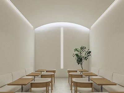 现代纯白风格餐厅