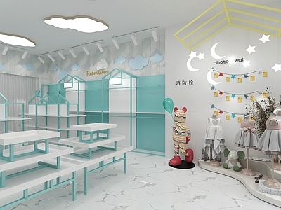 北欧母婴店 云朵儿童模特展示