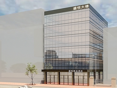 现代酒店建筑外观