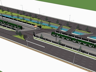 现代道路 城市干道 交通路口 城市火车 火车路口 老式火车