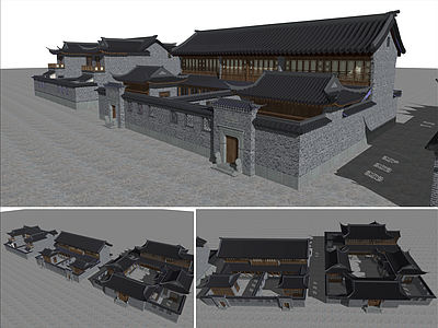 中式四合院 硬山四合院 岭南风格四合院 北方传统四合院