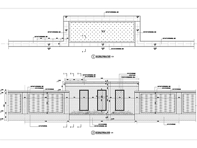 景观围墙节点施工图