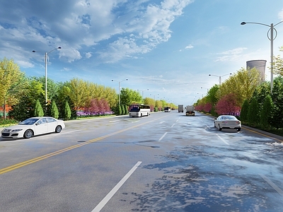 现代城市更新道路