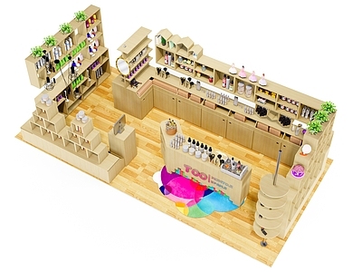现代化妆品展架 商品售卖架