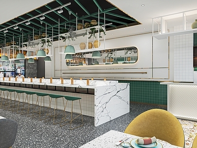 现代麻辣烫店 转转火锅店 餐饮小吃店 快餐厅 堂食 卡座 餐桌椅