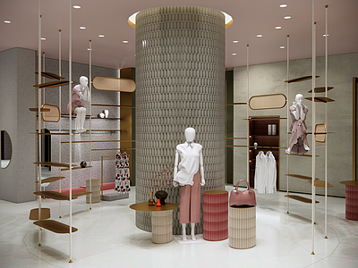 【SU悬赏模型】现代风格服装店 模特