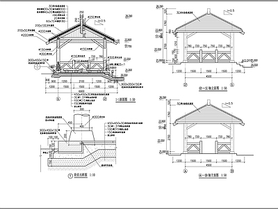 休息亭施工图