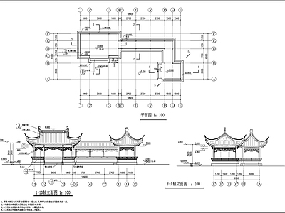 水榭古代建筑施工图