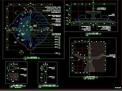 广场景观水景施工详图