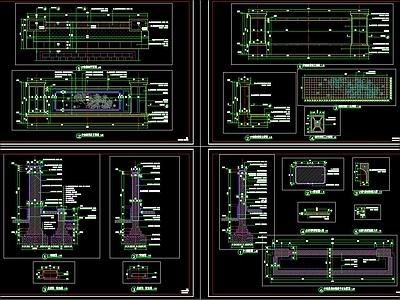 景观墙详图施工图
