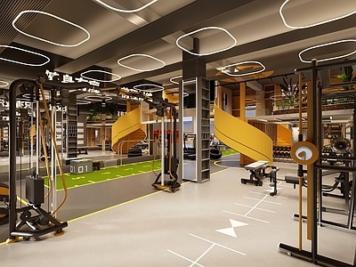 现代WYWFitness健身馆 公共空间