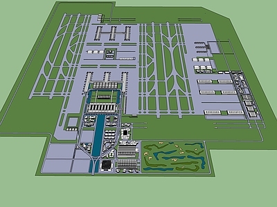 现代简模规划 机场模型规划