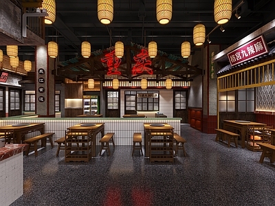 工业风火锅店