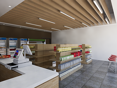 现代便利店 生活用品区