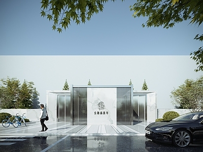 现代大门入口