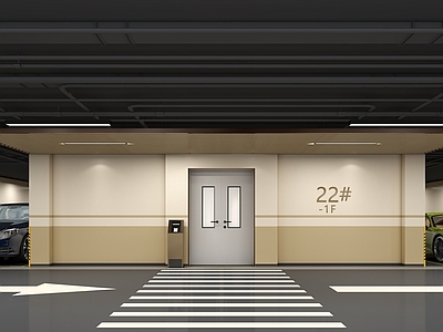 现代地下停车库