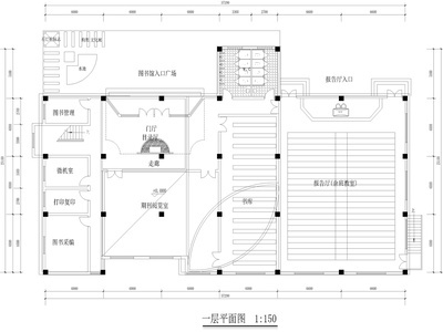 中学图书馆科技楼设计图施工图