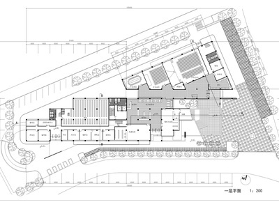 合肥图书馆平立面建筑图施工图