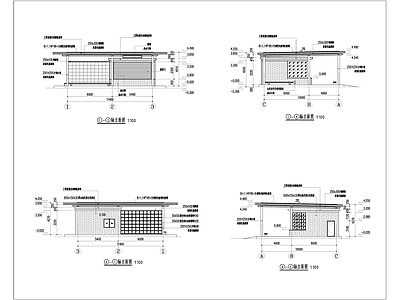 驿站景观建筑施工图