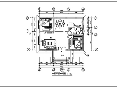 别墅建筑cad施工图全套