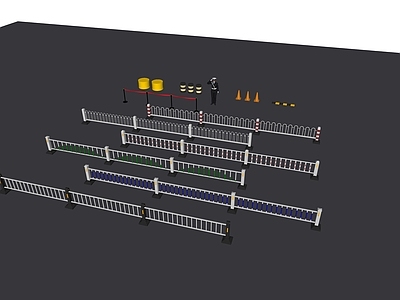 现代道路围栏 护栏