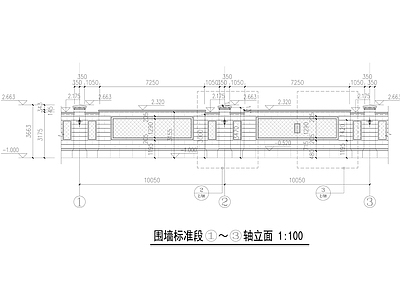 欧式围墙节点施工图