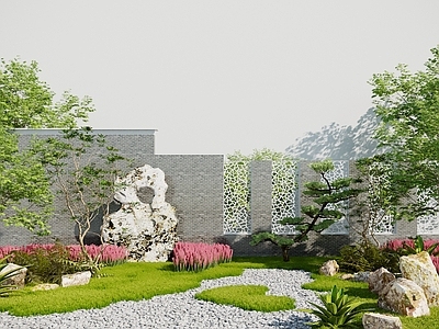 新中式景墙