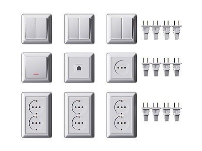 五金构件 开关插座