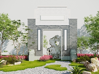 中式景墙