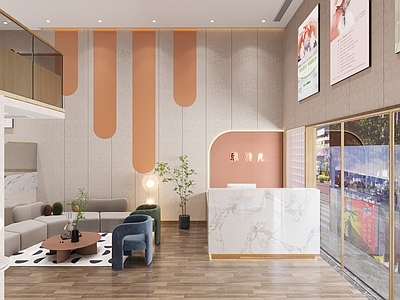 现代母婴店 月子中心 婴儿洗澡间 产后护理包间