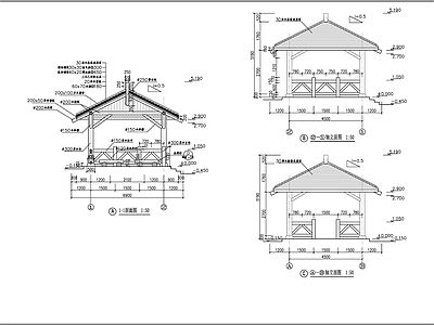 休憩亭节点详图施工图
