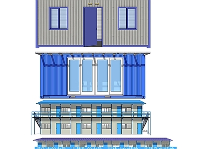现代活动板房 集装箱房子