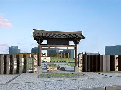 中式入口大门