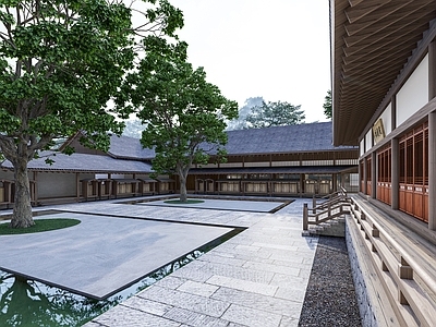 中式寺庙建筑 寺院