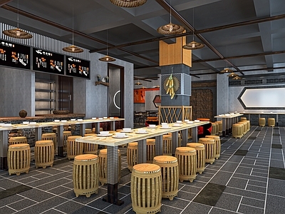 新中式面馆 卤粉店 餐饮小吃店 快餐店 粉面店 早餐店 卡座 餐桌椅