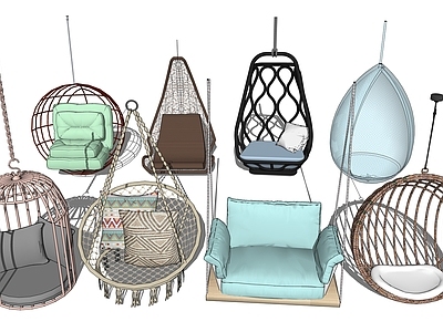 现代吊椅 摇椅 秋千 户外