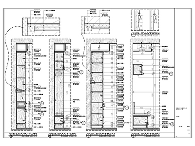 雅居装饰家装空间装修工程施工图 平层