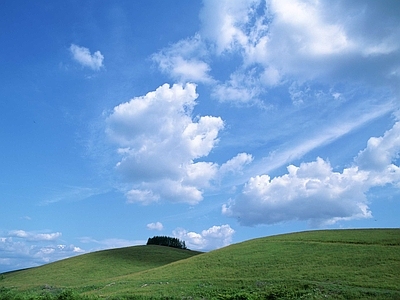 白天户外草地天空 天空