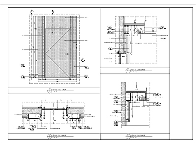 门节点详图大样施工图 通用节点
